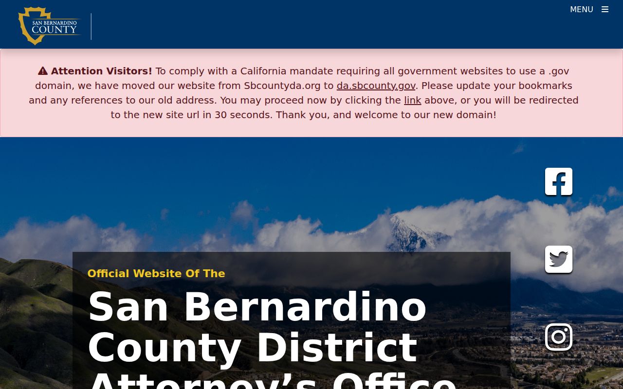 San Bernardino County District Attorney official website